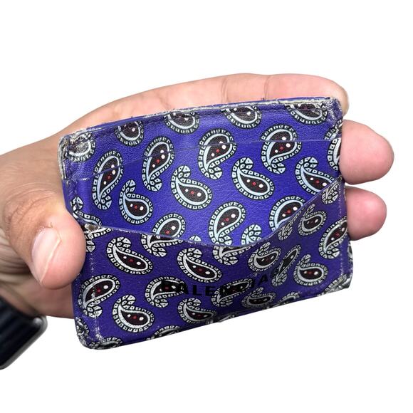 Balenciaga Paisley Cardholder Wallet - Picture 7 of 14